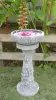  Product image 4 of the product “Rinjani - pedestal, tapered, with lotus motif, Ø 24cm, 52cm H | cast stone ”